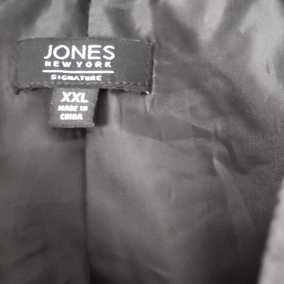 2X Black Jones New York Quilted jacket - Picture 5 of 5